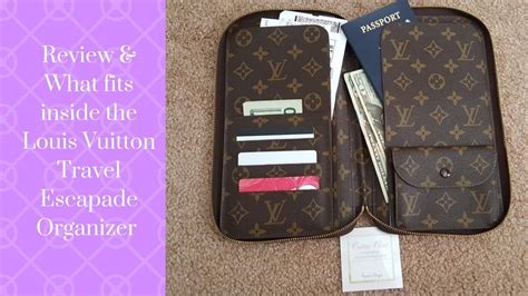 louis vuitton escapade travel organizer|Review & What Fits Inside the Louis Vuitton Escapade/ Escovedo .